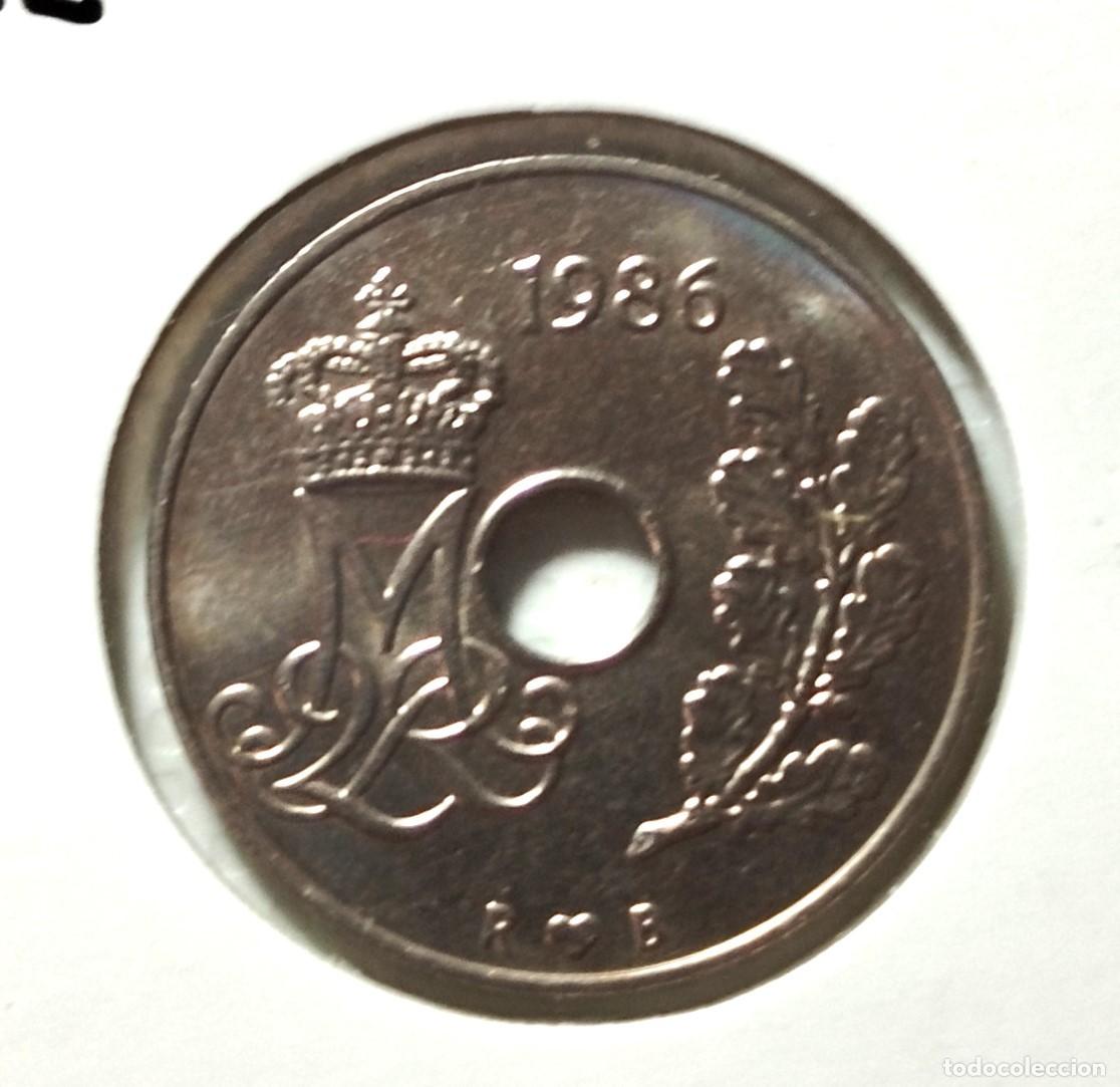 Material numism&aacute;tico: EUROPA . DINAMARCA . 25 ORE 1986 . SIN CIRCULAR - Foto 1