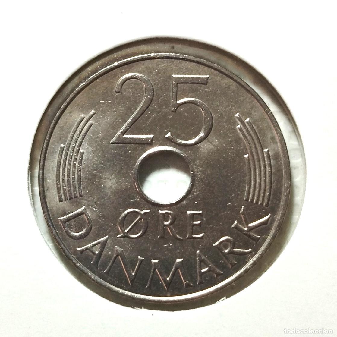 Material numism&aacute;tico: EUROPA . DINAMARCA . 25 ORE 1986 . SIN CIRCULAR - Foto 2