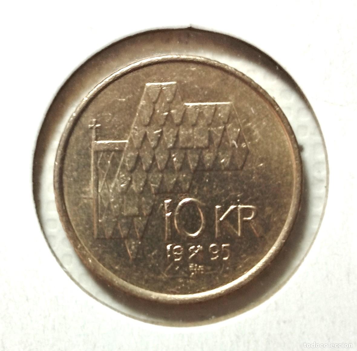 Material numism&aacute;tico: EUROPA . NORUEGA . 10 KRONER 1995 - Foto 2
