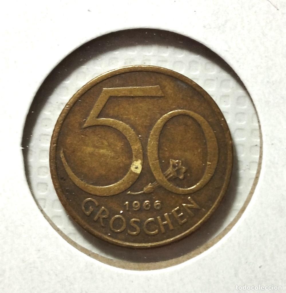 Material numism&aacute;tico: EUROPA . AUSTRIA . 50 GROSCHEN 1966 - Foto 2