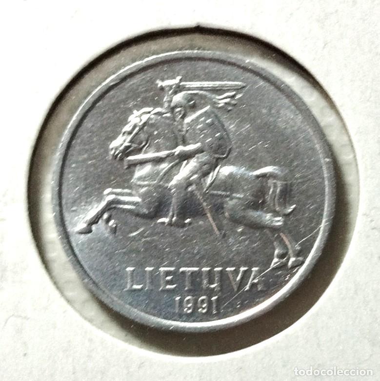 Material numism&aacute;tico: EUROPA . LITUANIA . 5 CENTAI 1991. EXCELENTE - Foto 1