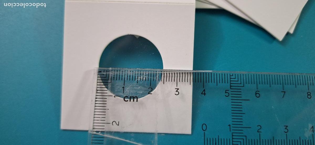 Material numism&aacute;tico: 10 Cartones para monedas 25 mms - Foto 6