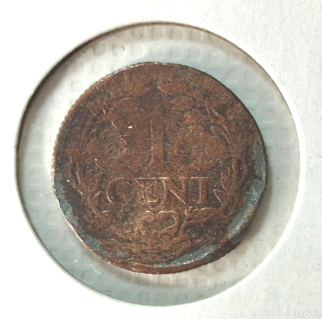 Material numism&aacute;tico: EUROPA . PAISES BAJOS . HOLANDA . 1 CENT 1917 - Foto 2