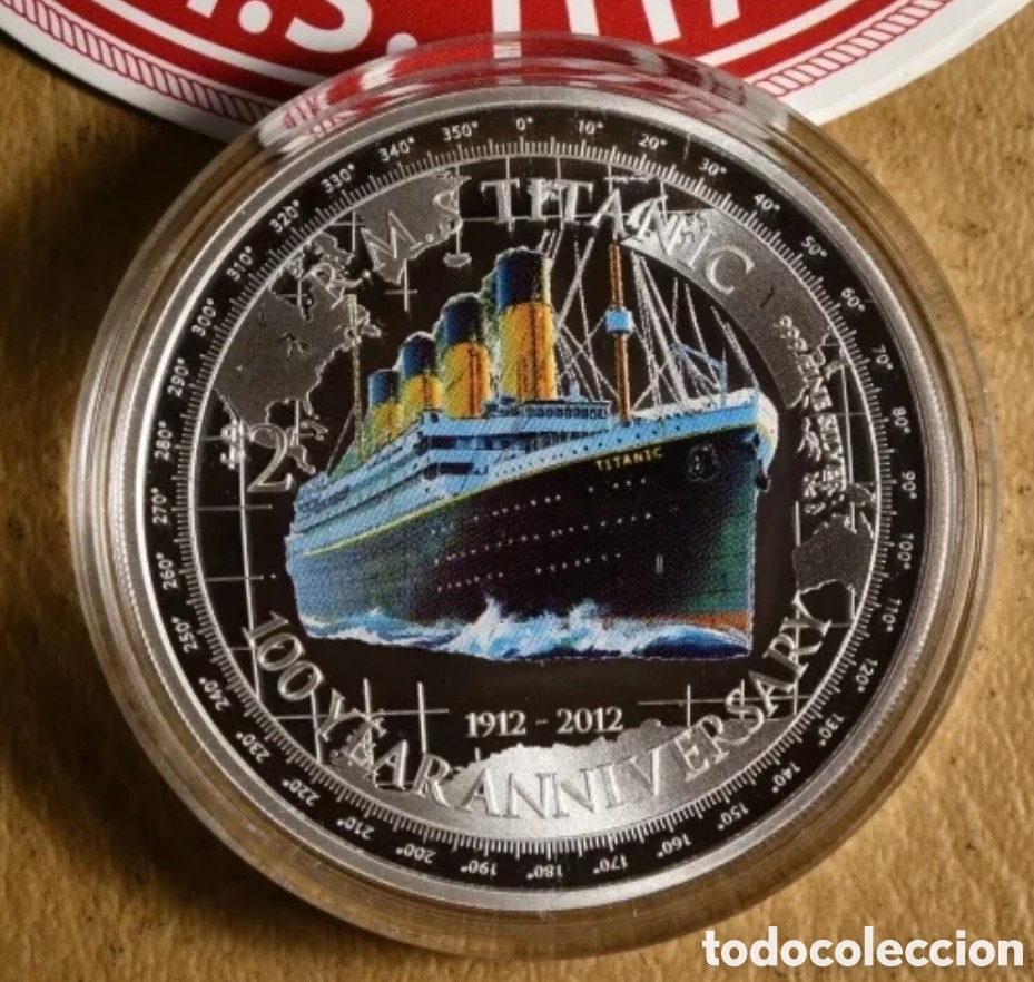 Material numism&aacute;tico: Titanic, muy buena moneda conmemorativa - Foto 2