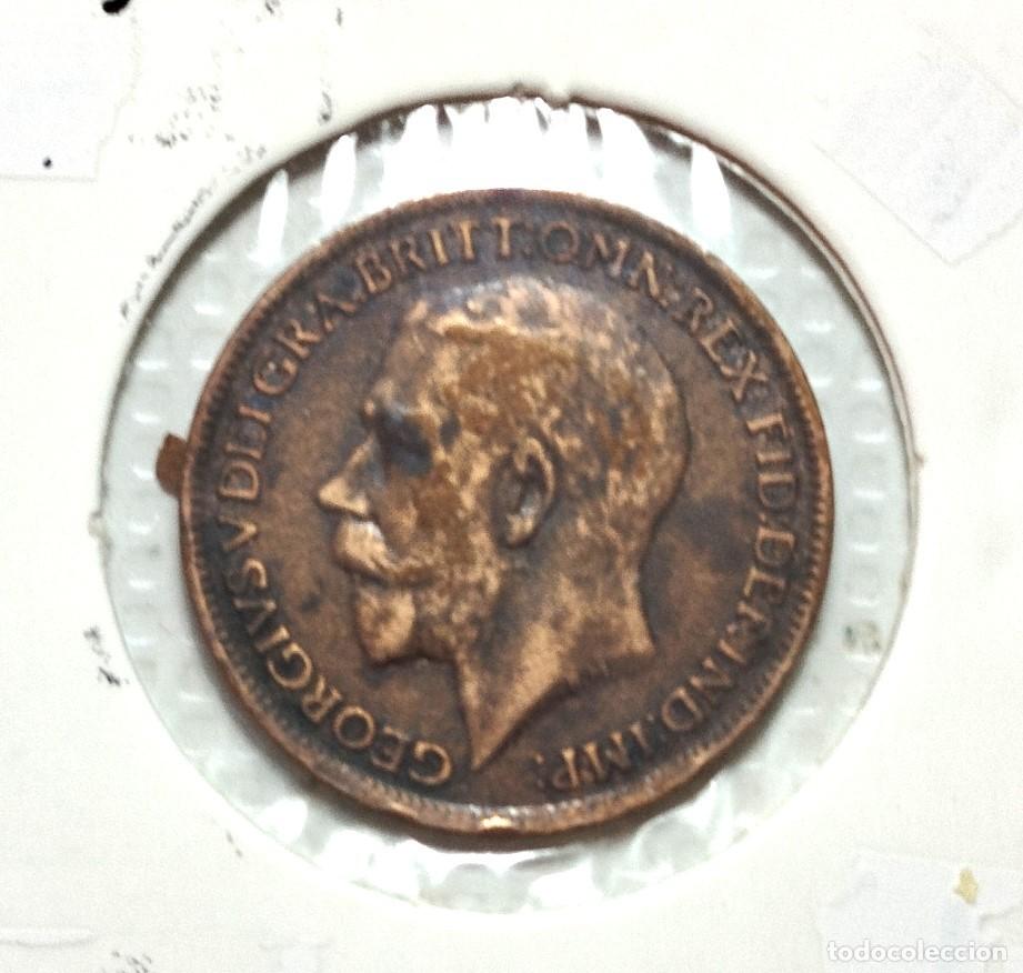 Material numism&aacute;tico: EUROPA . INGLATERRA , GEORGIUS V . FARTHING 1917 - Foto 1