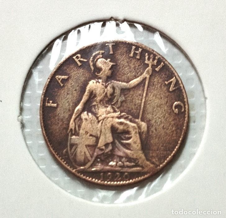 Material numism&aacute;tico: EUROPA . INGLATERRA . GEORGIUS V . FARTHING 1920 - Foto 2