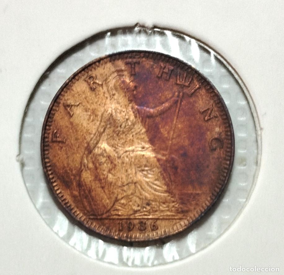 Material numism&aacute;tico: EUROPA . INGLATERRA . GEORGIUS V . FARTHING 1936 - Foto 2