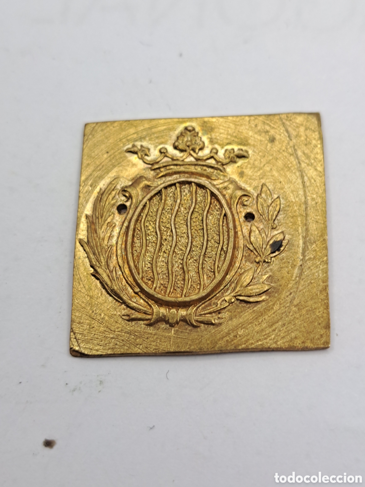 Material numism&aacute;tico: Placa con escudo desconocido - Foto 1