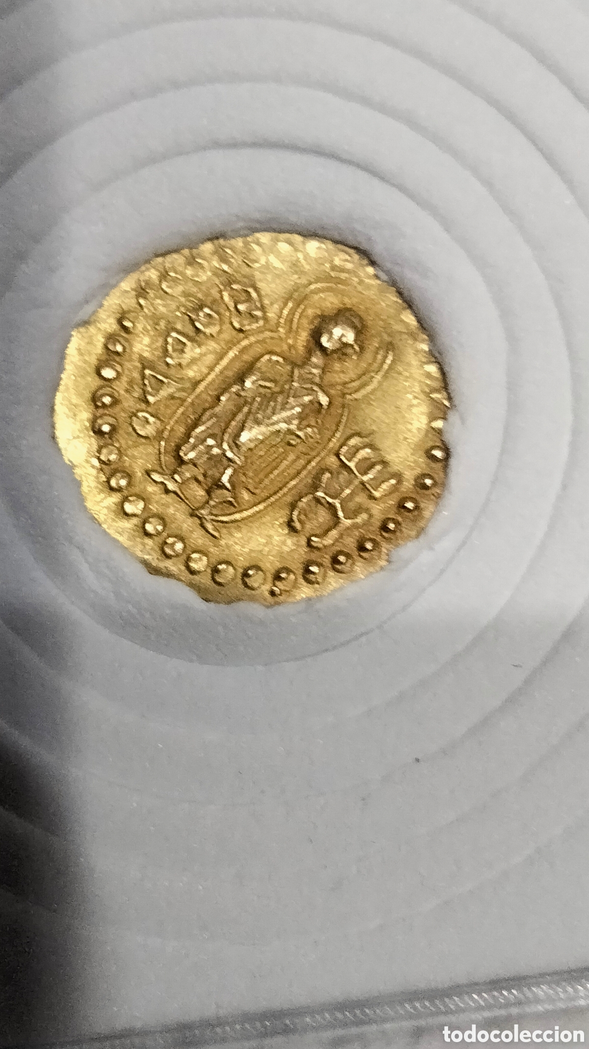 Material numism&aacute;tico: Monedas antiguas oro 18kilates - Foto 2