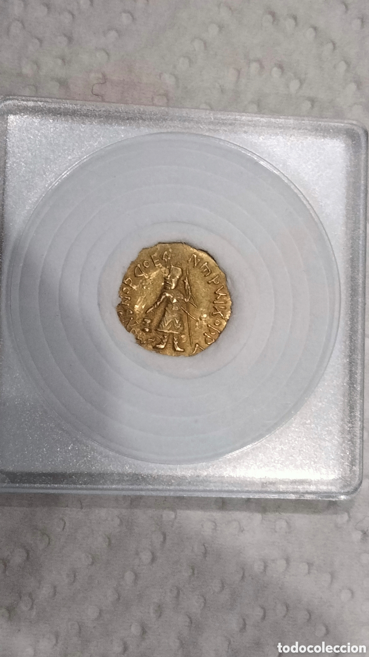 Material numism&aacute;tico: Monedas antiguas oro 18kilates - Foto 3