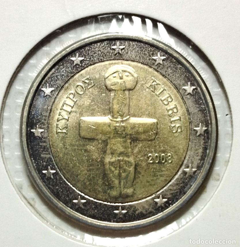 Material numism&aacute;tico: EUROPA . CHIPRE . 2 EUROS 2008 . SIN CIRCULAR - Foto 1