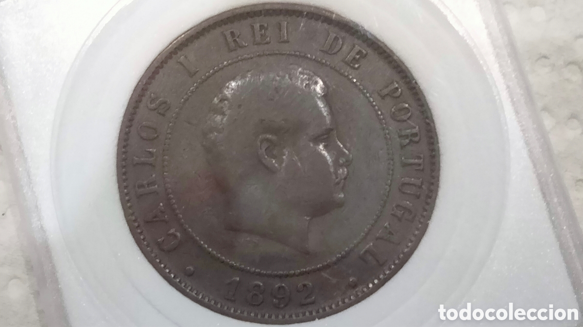 Material numism&aacute;tico: Moneda antigua de portugal - Foto 1