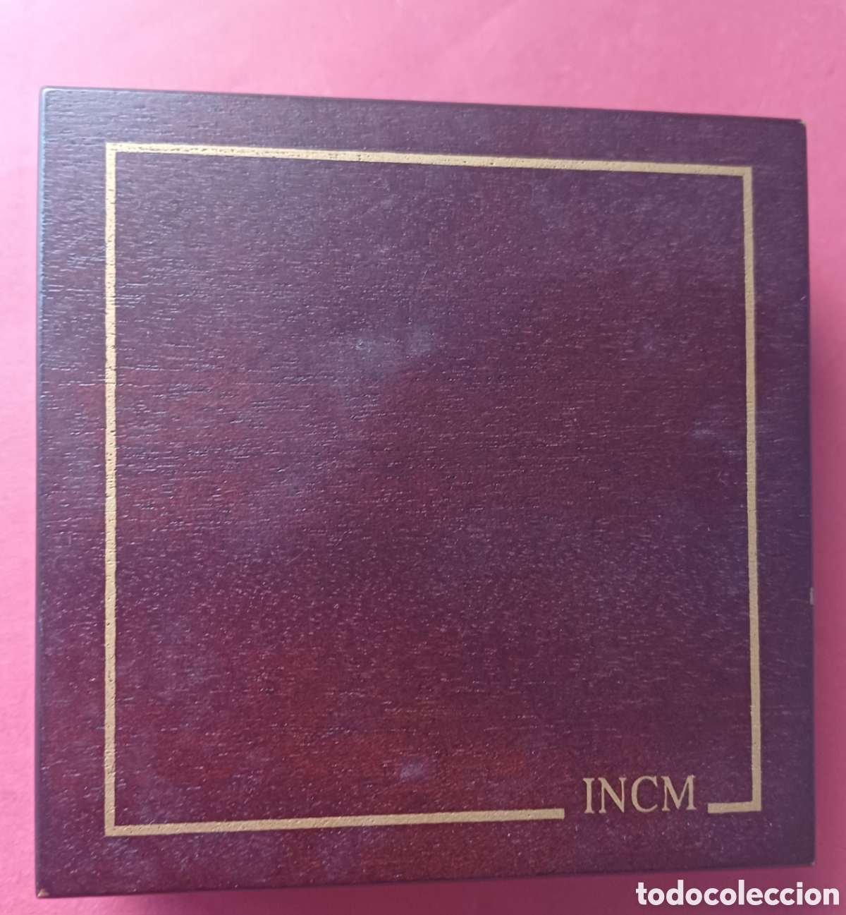 Material numism&aacute;tico: Estuche de madera para moneda o medalla - Foto 2