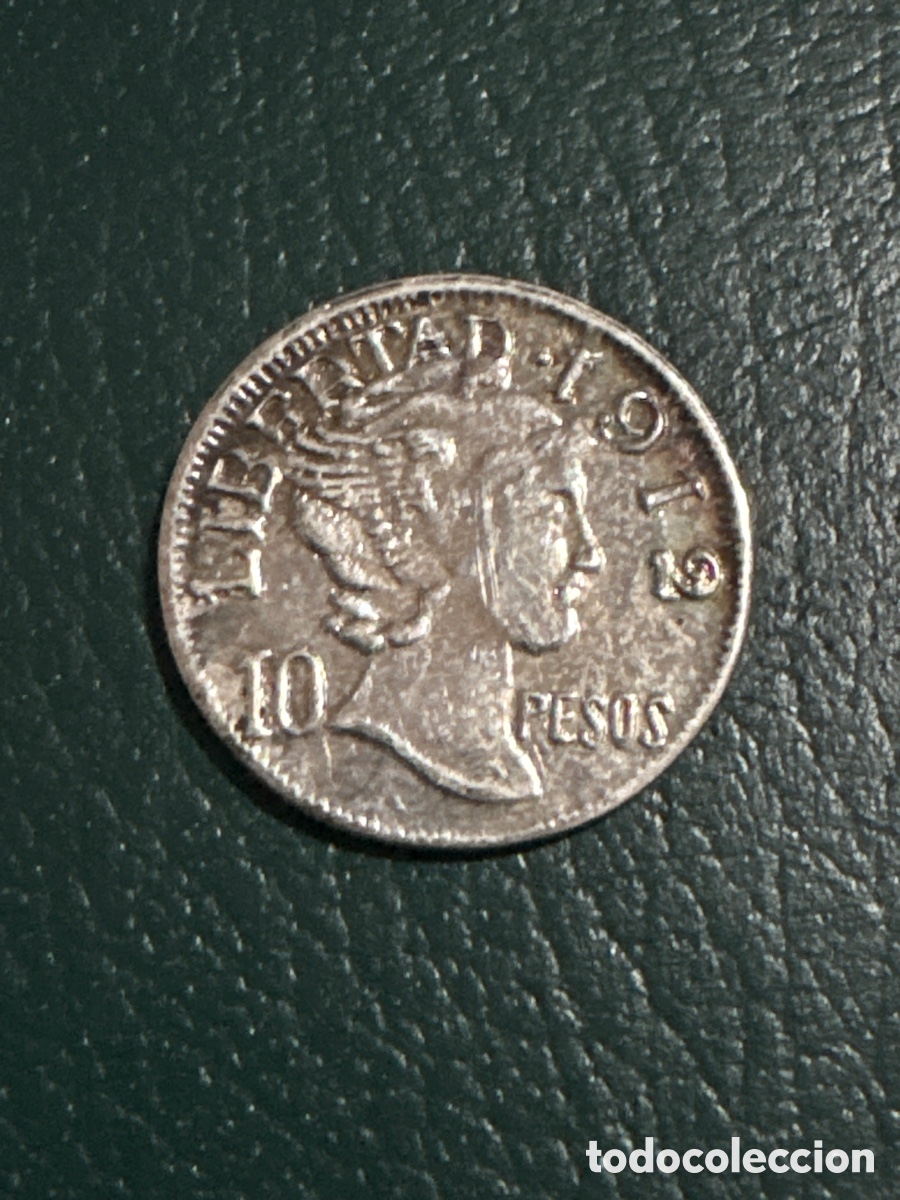 Material numism&aacute;tico: Ficha 10 pesos Liberdad M&eacute;xico 1912 (A1) - Foto 1