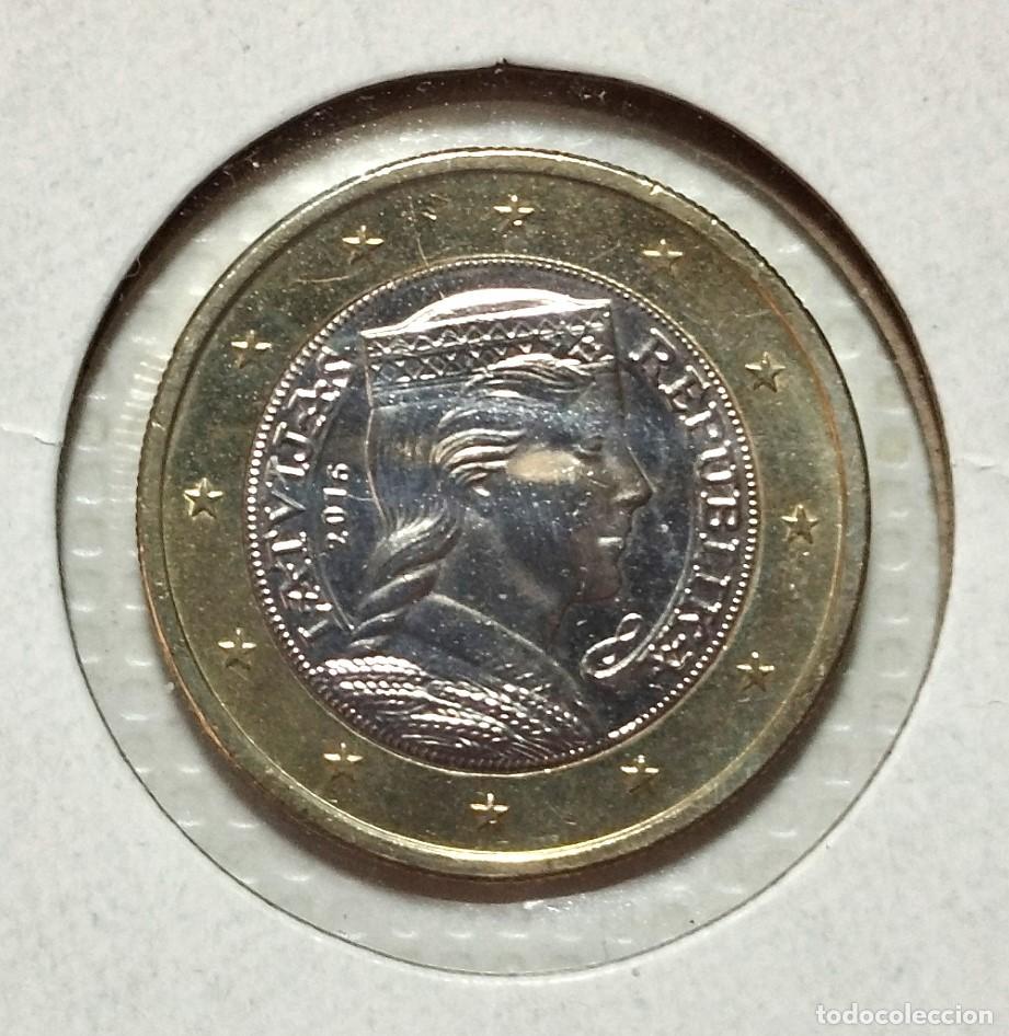Material numism&aacute;tico: EUROPA . LETONIA . 1 EURO 2016 . SIN CIRCULAR - Foto 1