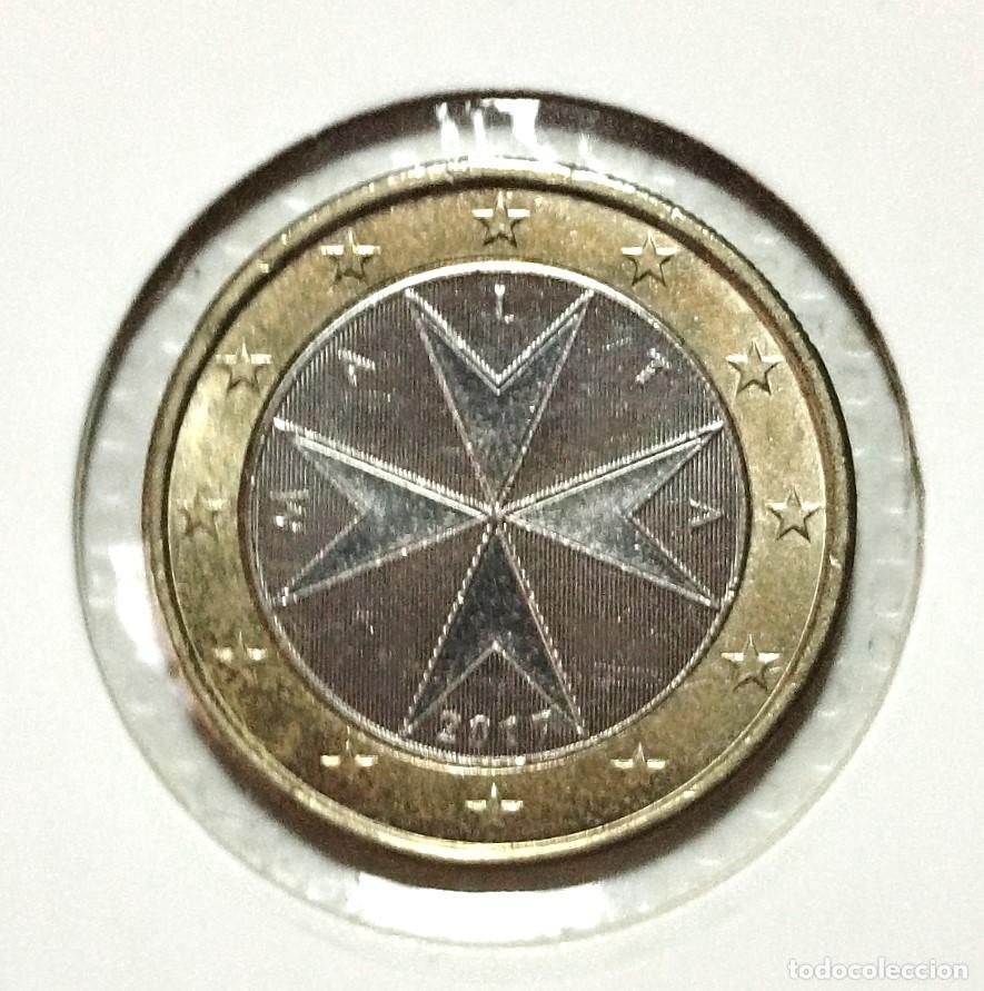 Material numism&aacute;tico: EUROPA . MALTA . 1 EURO 2017 . SIN CIRCULAR - Foto 1