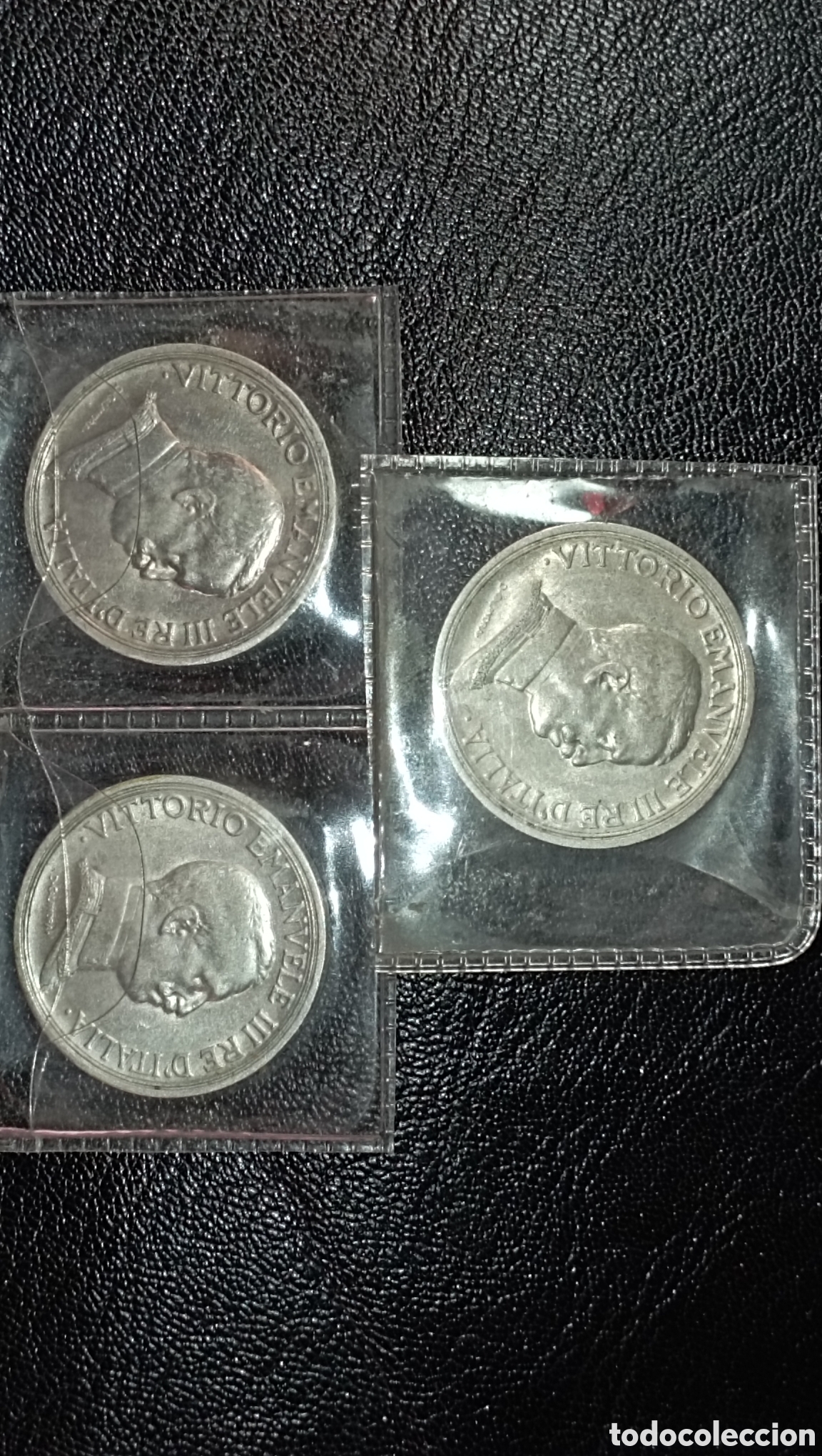 Material numism&aacute;tico: Monete italiane vittorio Emanuele. - Foto 2