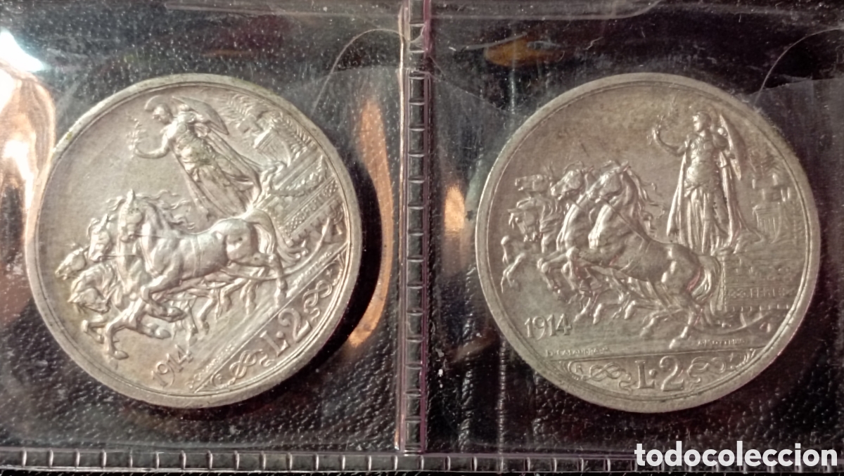 Material numism&aacute;tico: Monete italiane vittorio Emanuele. - Foto 3
