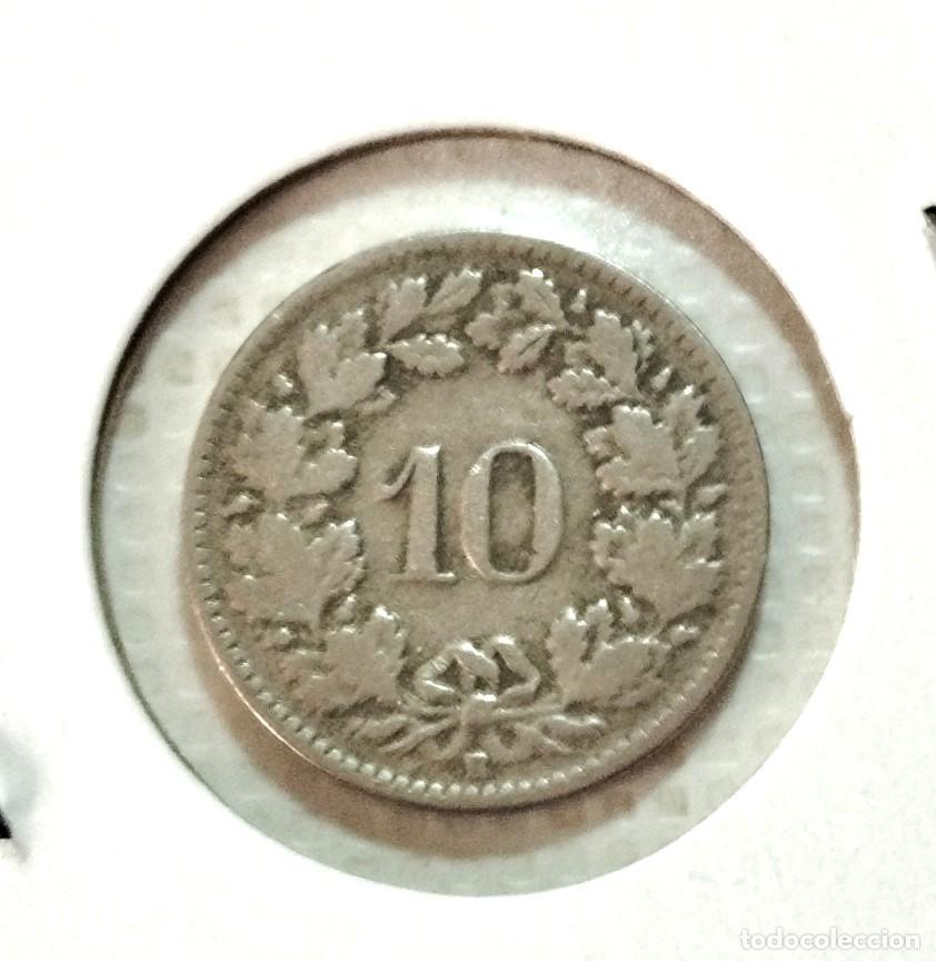 Material numism&aacute;tico: EUROPA . SUIZA . 10 RAPPEN 1920 - Foto 2