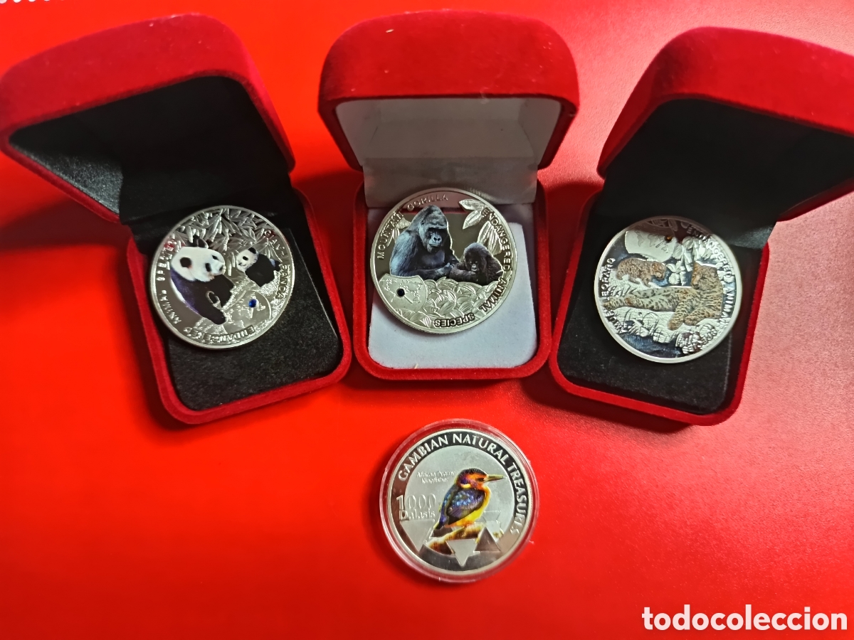 Material numism&aacute;tico: N 47 LOTE DE 4 MONEDAS - Foto 1