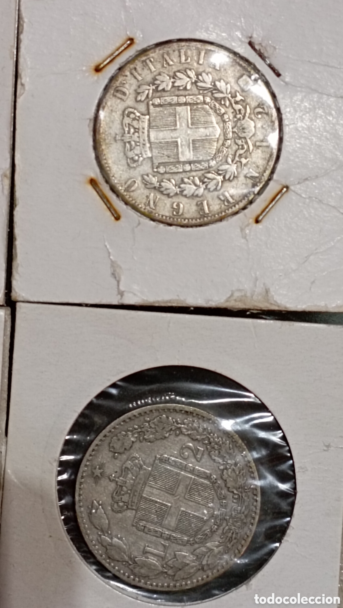 Material numism&aacute;tico: Monete italiane vittorio Emanuele - Foto 3