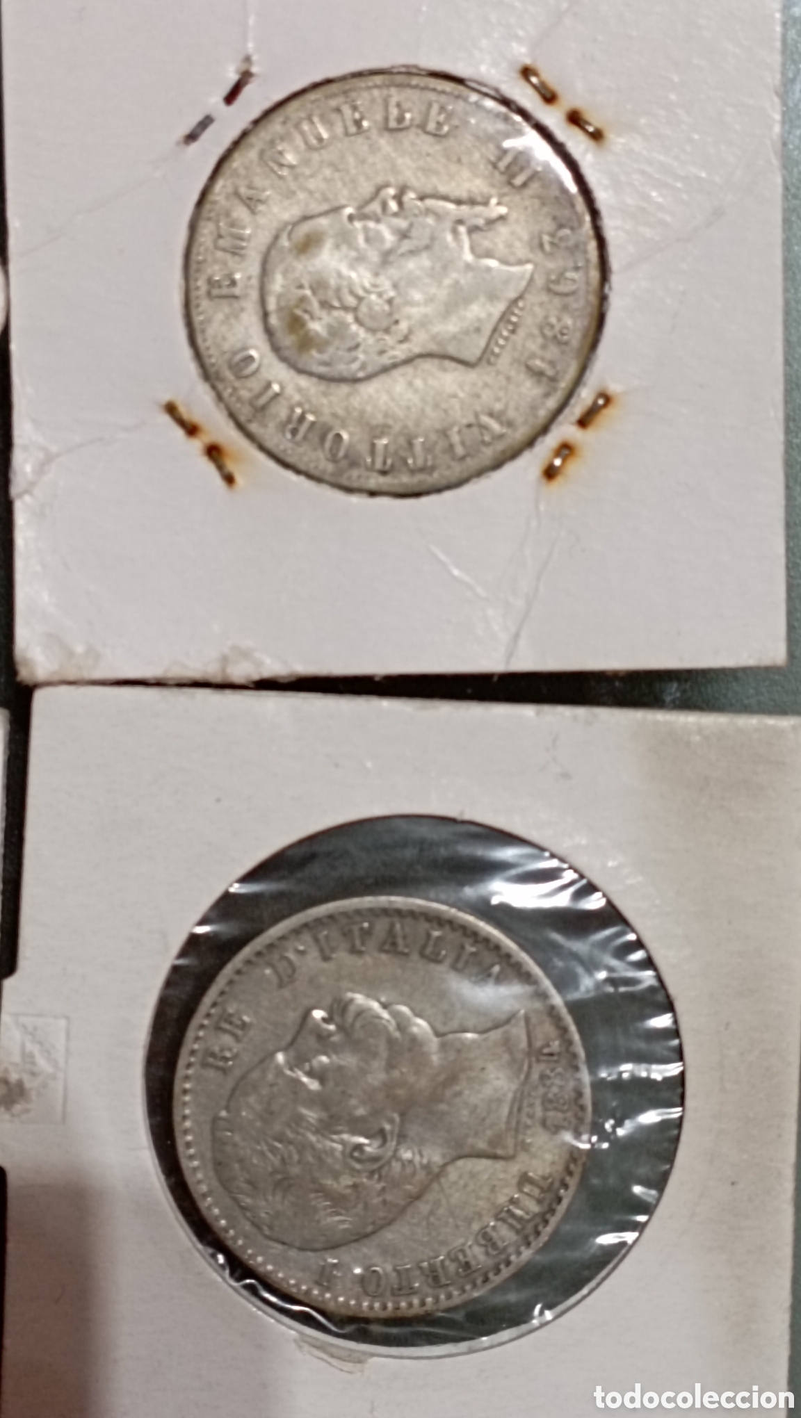 Material numism&aacute;tico: Monete italiane vittorio Emanuele - Foto 5