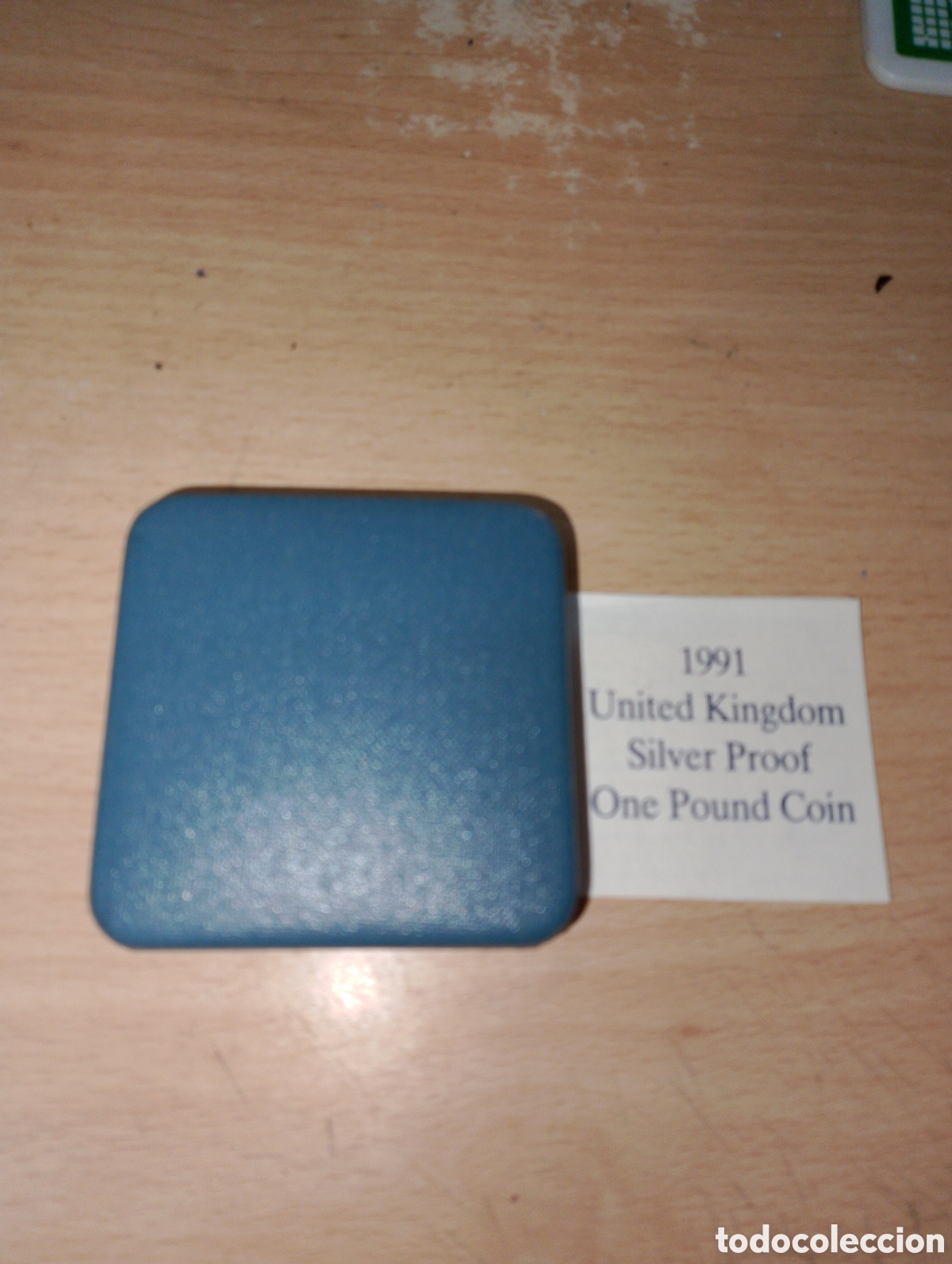 Material numism&aacute;tico: Estuche caja vacio para moneda one pound UK 1991 - Foto 2