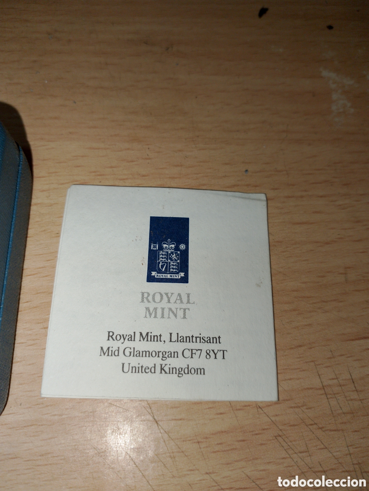 Material numism&aacute;tico: Estuche caja vacio para moneda one pound UK 1991 - Foto 3
