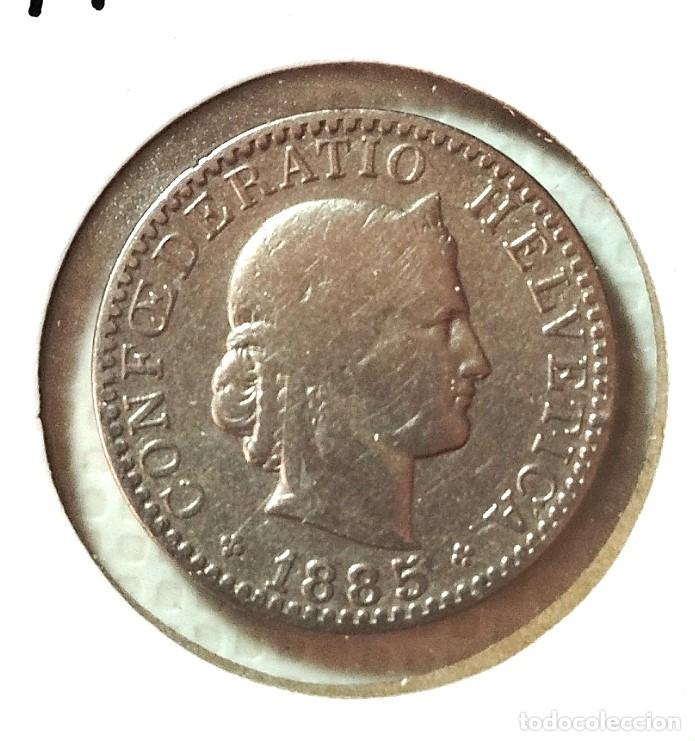 Material numism&aacute;tico: EUROPA . SUIZA. 20 RAPPEN 1885 - Foto 1