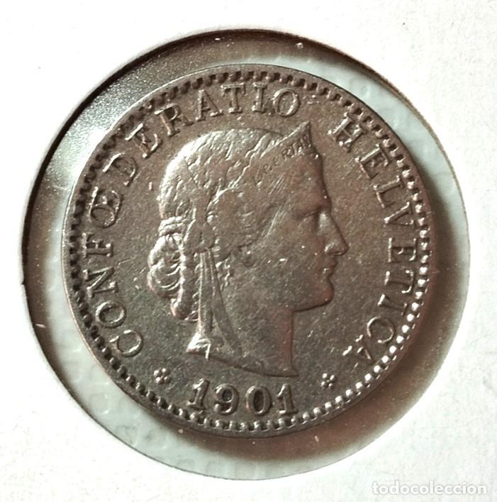 Material numism&aacute;tico: EUROPA . SUIZA . 20 RAPPEN 1901 - Foto 1