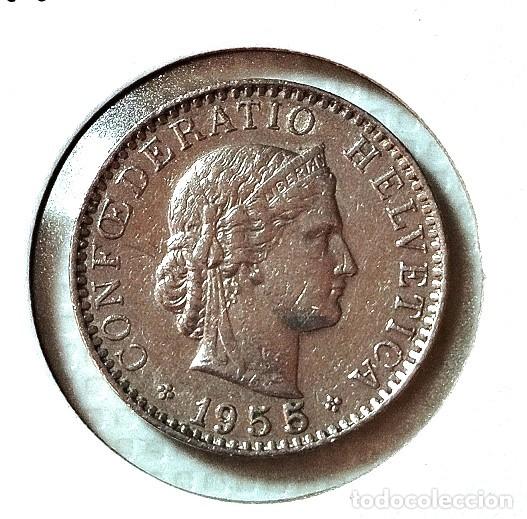Material numism&aacute;tico: EUROPA . SUIZA . 20 RAPPEN 1955 - Foto 1