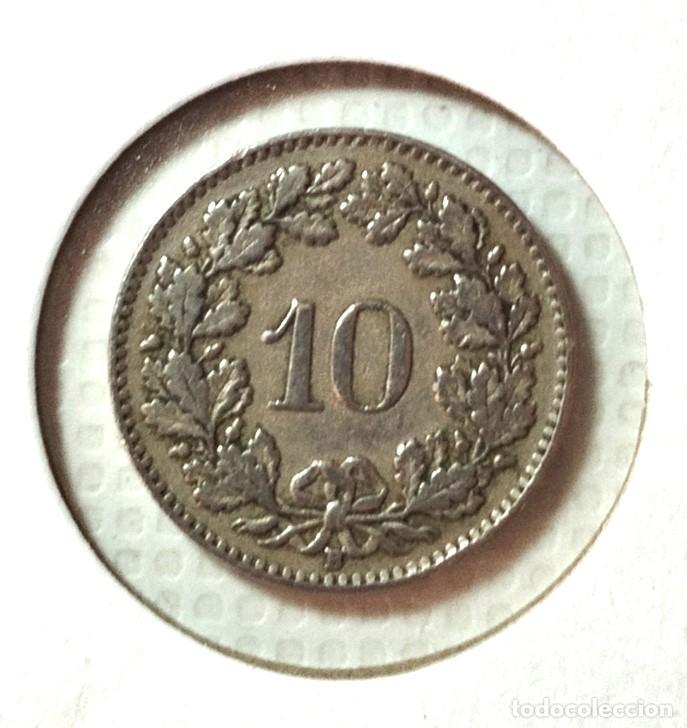 Material numism&aacute;tico: EUROPA . SUIZA . 10 RAPPEN 1929 - Foto 2