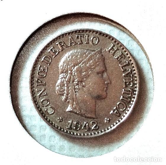 Material numism&aacute;tico: EUROPA . SUIZA . 10 RAPPEN 1942 - Foto 1