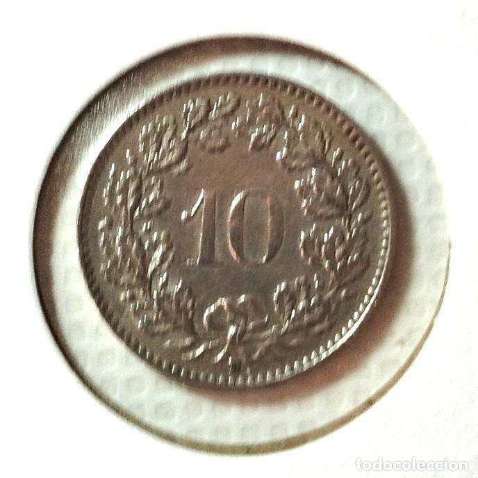 Material numism&aacute;tico: EUROPA . SUIZA . 10 RAPPEN 1942 - Foto 2