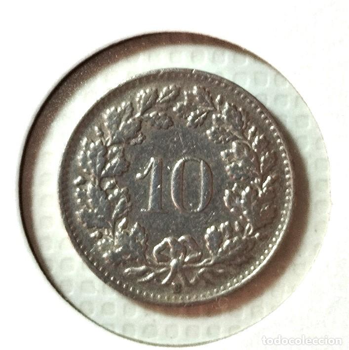 Material numism&aacute;tico: EUROPA . SUIZA 10 RAPPEN 1955 - Foto 2