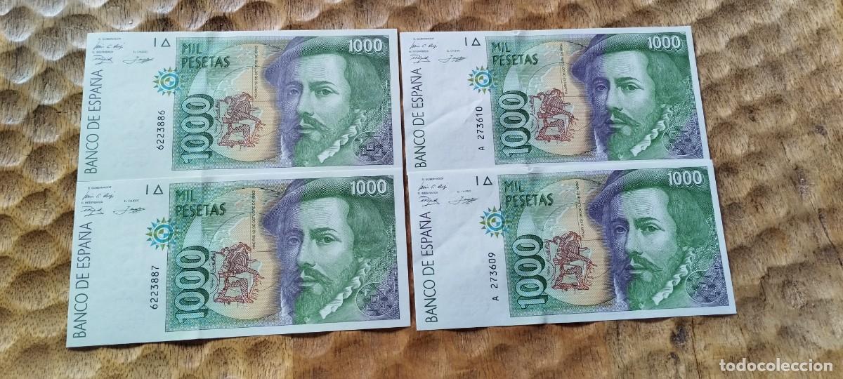 Material numism&aacute;tico: Billetes de 1000 sin serie y series A - Foto 2