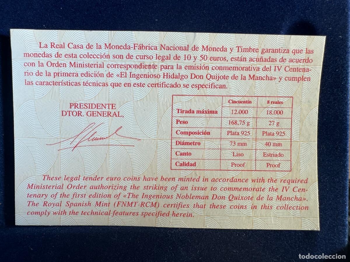 Material numism&aacute;tico: Colecci&oacute;n del IV centenario del Quijote - Foto 2