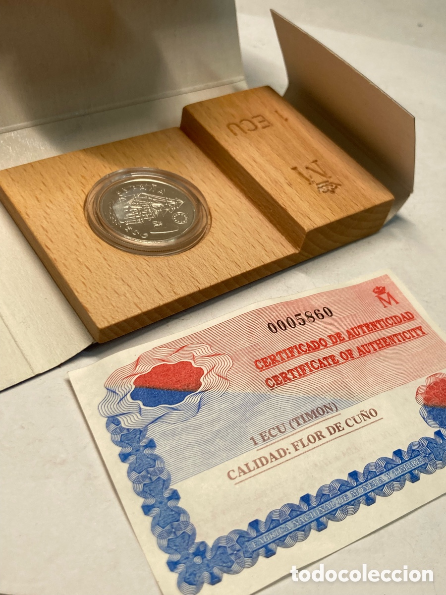 Material numism&aacute;tico: Moneda de plata 1 Ecu 1996 /XY13 - Foto 2
