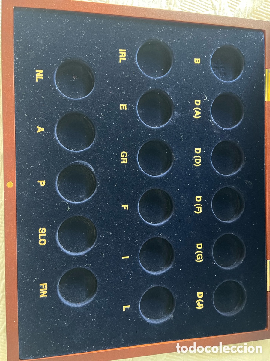 Material numism&aacute;tico: Estuche de madera para monedas LEUCHTTURM - Foto 2