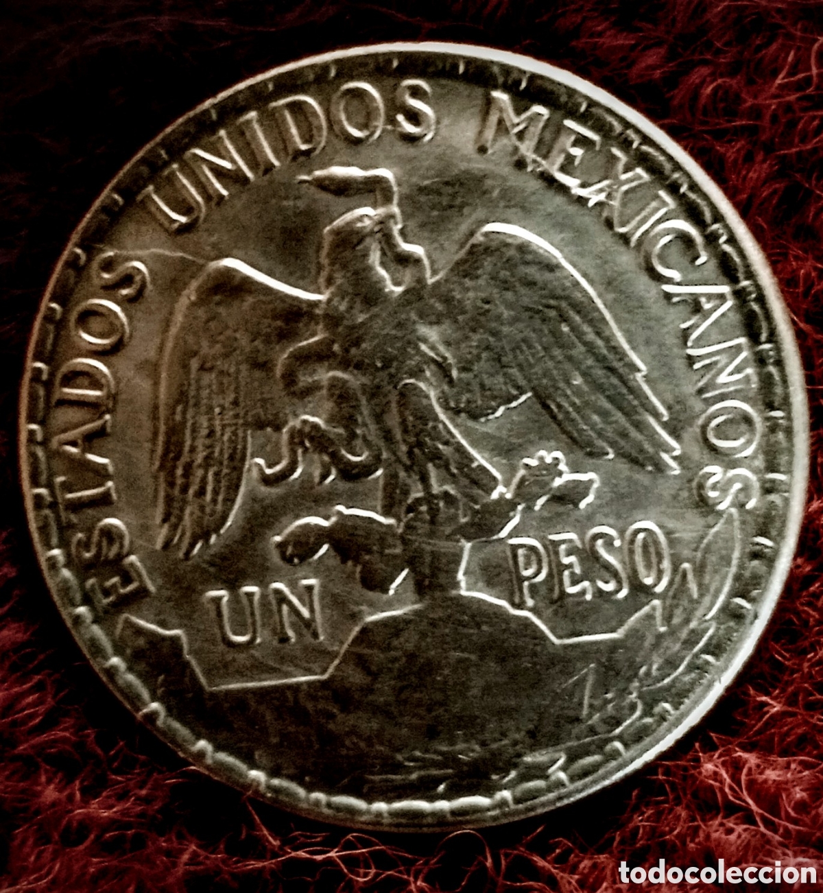 Material numism&aacute;tico: Moneda emblem&aacute;tica mexicana de plata 1910 - Foto 2