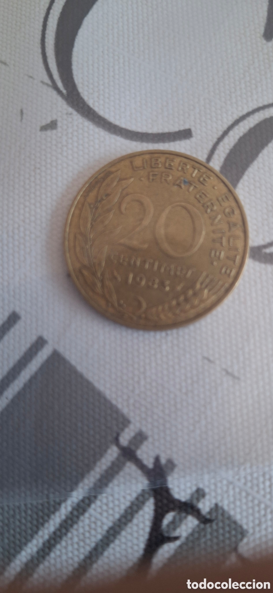 Material numism&aacute;tico: Francia 20 c&eacute;ntimos 1979 - Foto 2