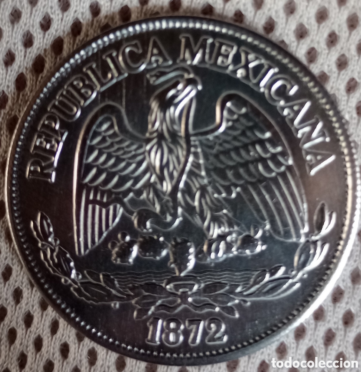 Material numism&aacute;tico: Moneda de plata de 1872 de M&eacute;xico - Foto 2
