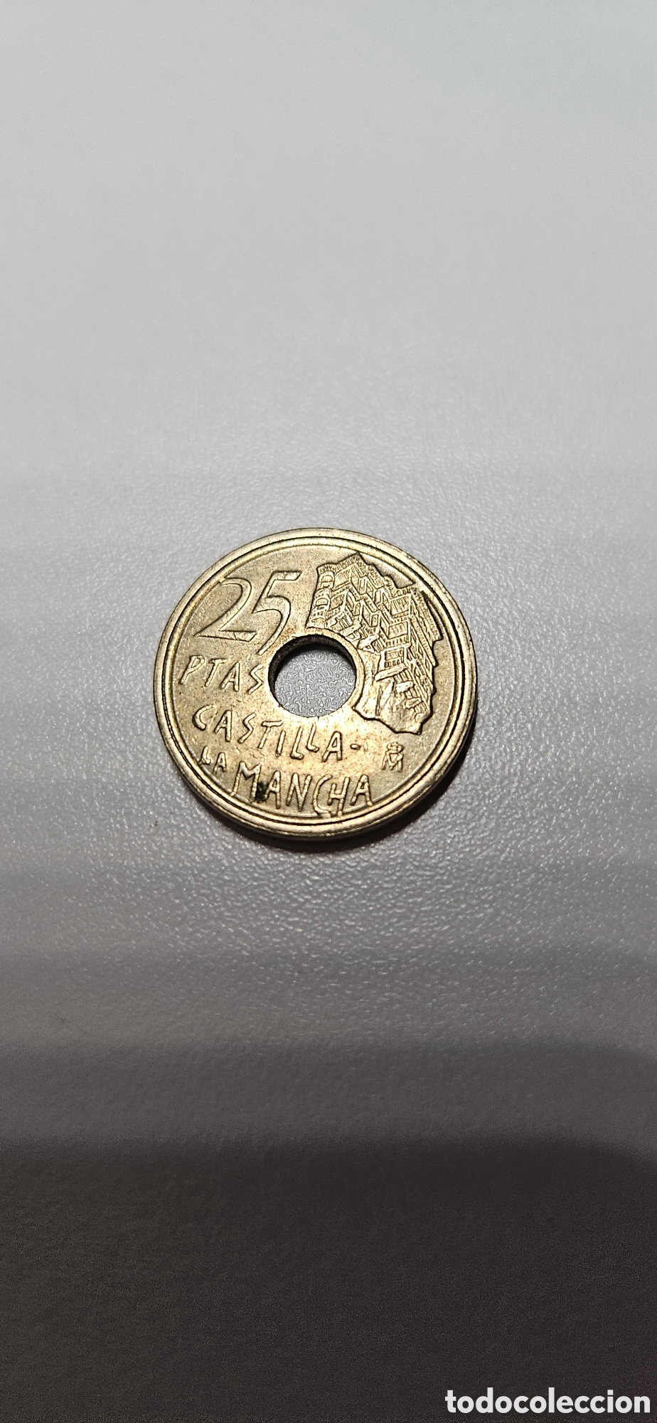 Material numism&aacute;tico: Moneda 25 pesetas Castilla la mancha - Foto 2
