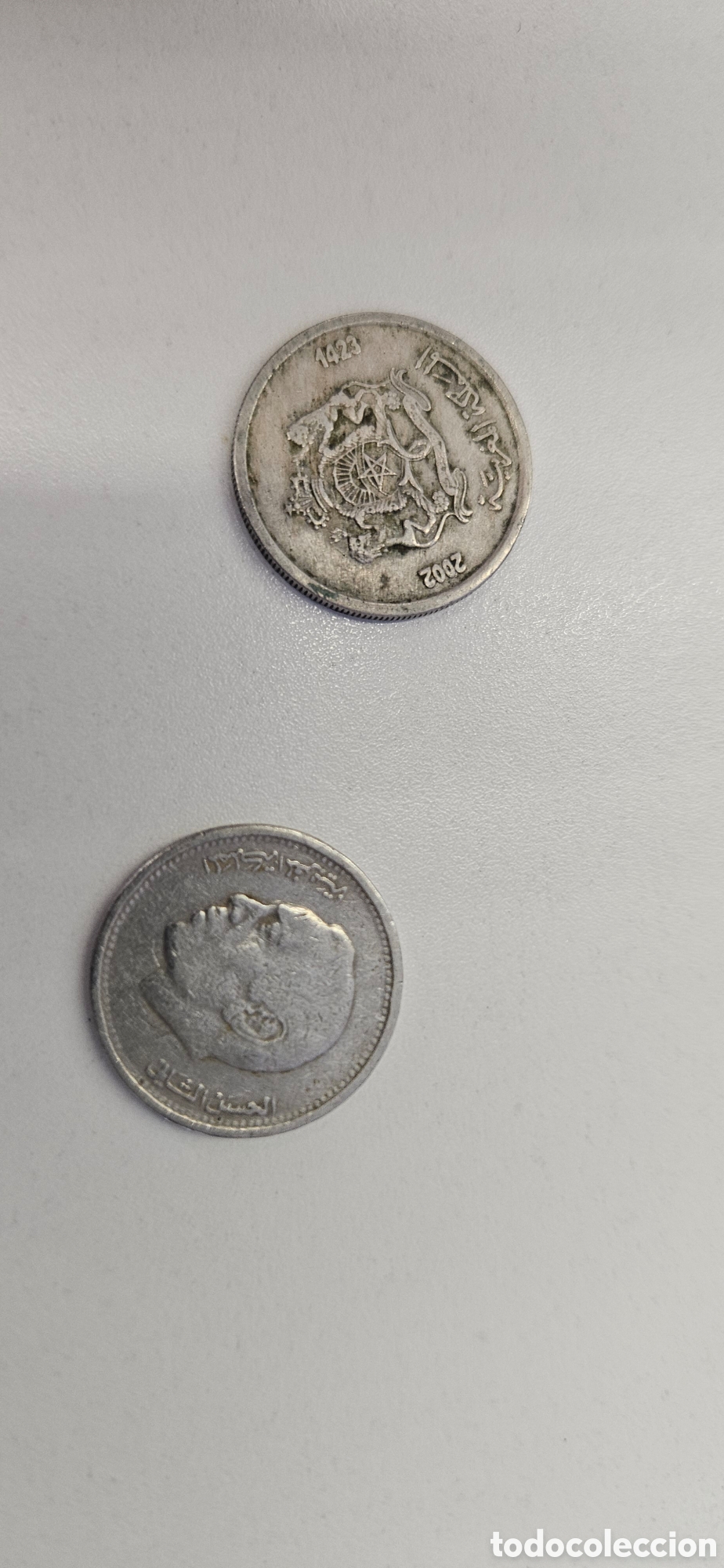 Material numism&aacute;tico: 2 monedas de 1/2 dirham - Foto 1