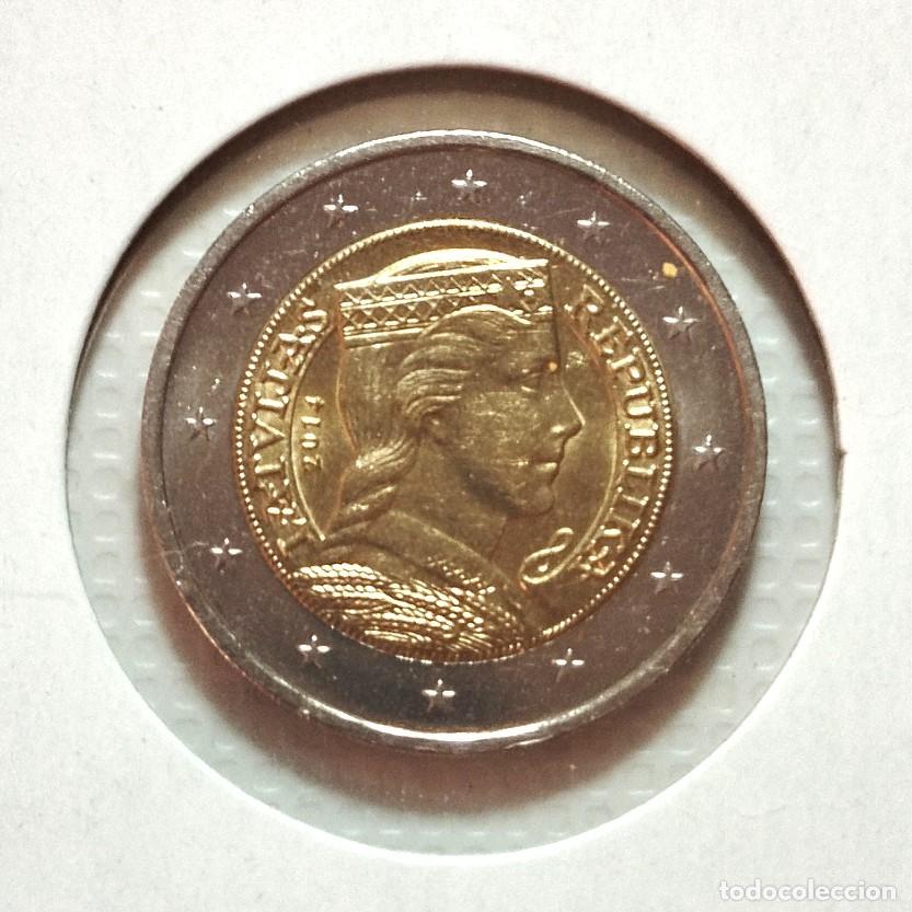 Material numism&aacute;tico: EUROPA . LETONIA . 2 EUROS 2014 . SIN CIRCULAR - Foto 1