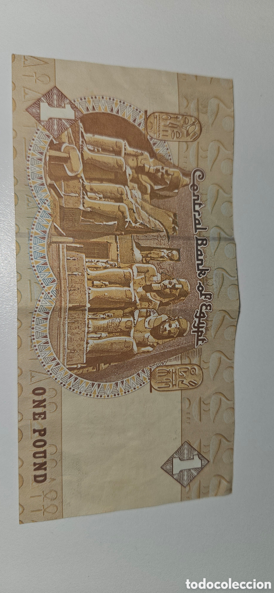 Material numism&aacute;tico: BILLETE DE ONE POUND EGIPCIO - Foto 2