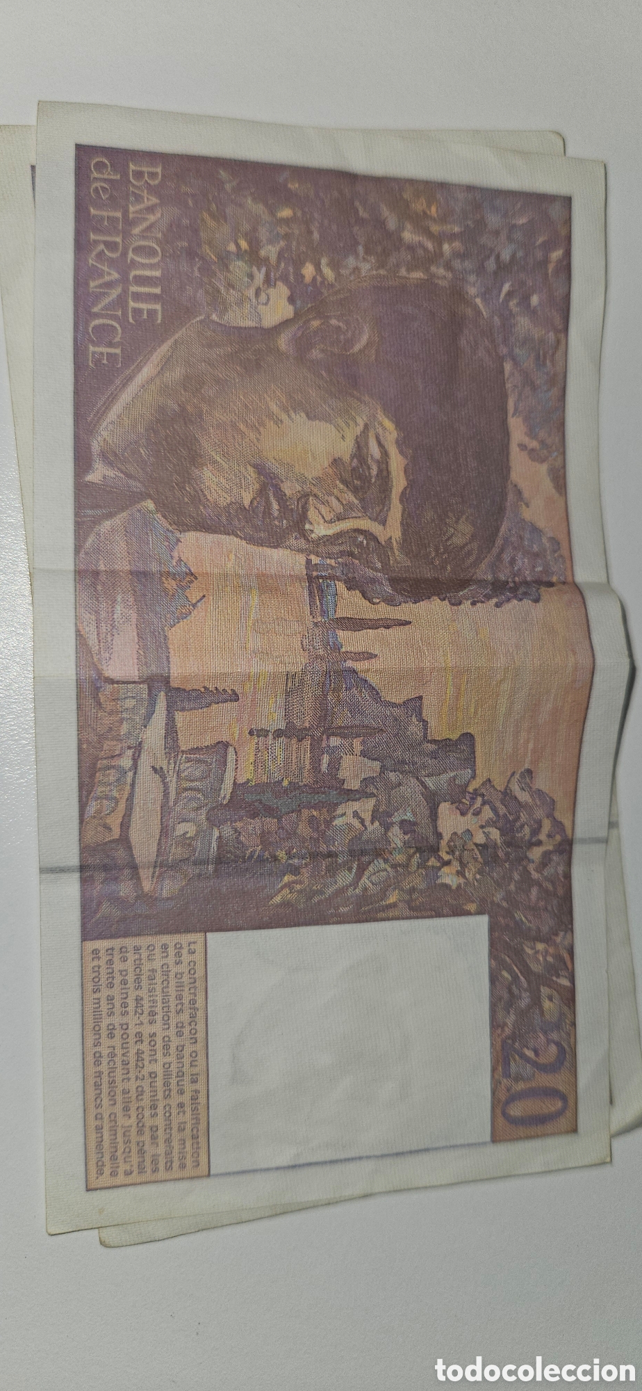 Material numism&aacute;tico: Billetes de 20 francos 1997 - Foto 2