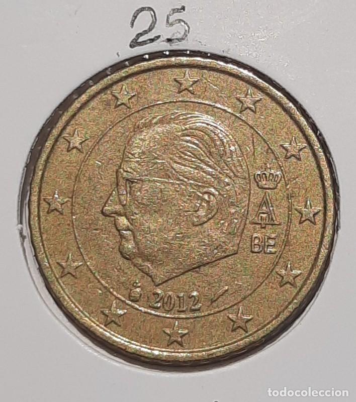 Material numism&aacute;tico: moneda de 50 c&eacute;ntimos de euro 2012 B&eacute;lgica - Foto 1