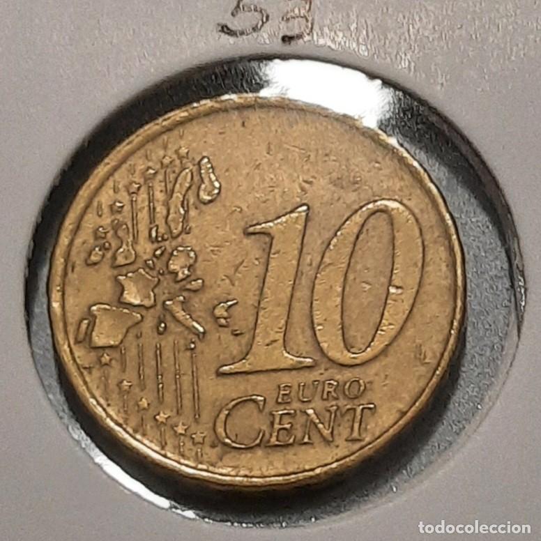 Material numism&aacute;tico: Moneda de 10 c&eacute;ntimos de euro del a&ntilde;o 2000 EUROPA, protegida - Foto 1