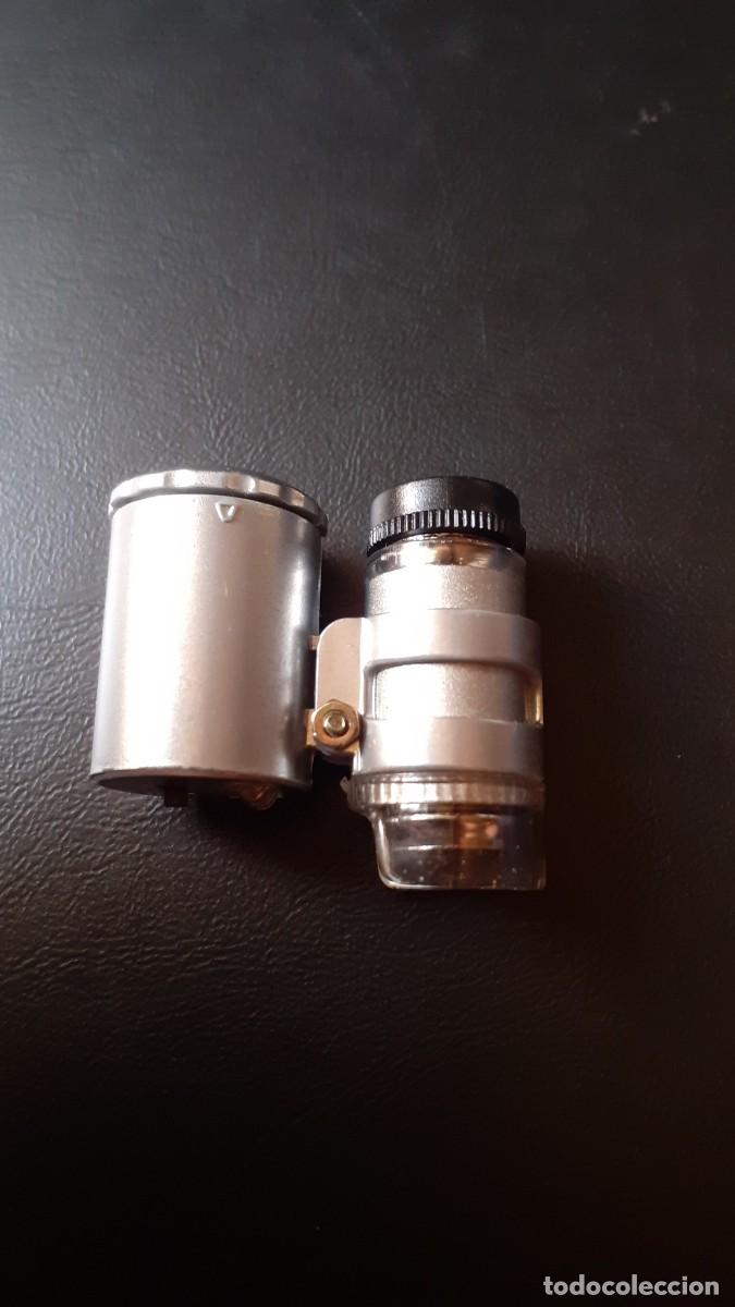 Material numism&aacute;tico: Mini Microscopio de Bolsillo con Luz LED y UV 60X - Foto 3